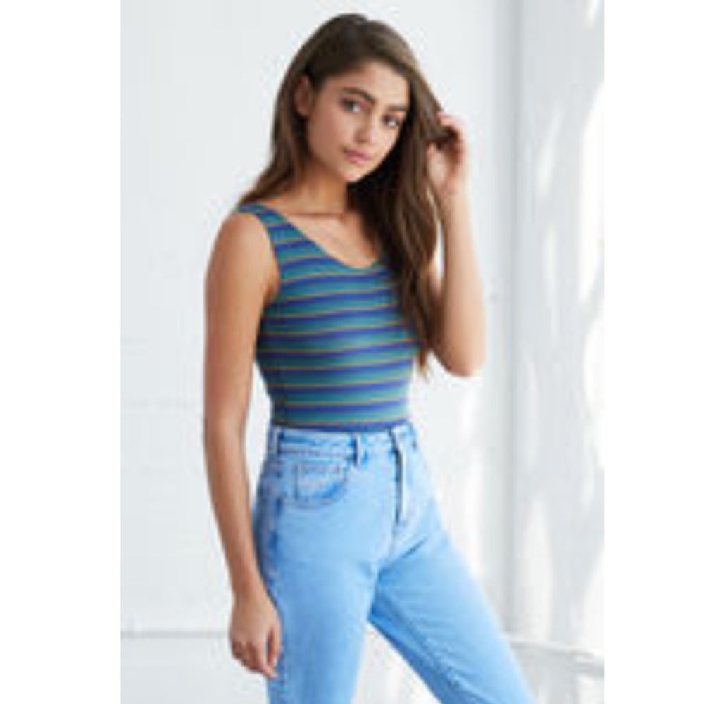 Pacsun Striped Bodysuit